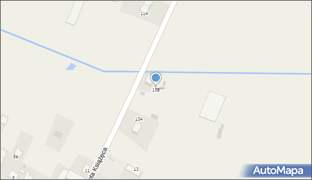 Ligota Książęca, Ligota Książęca, 13B, mapa Ligota Książęca
