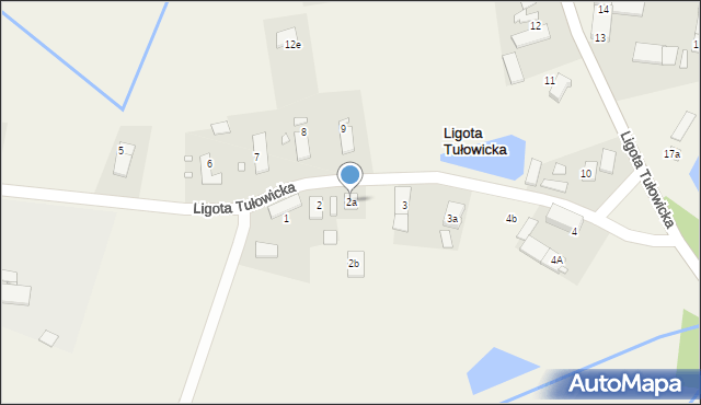 Ligota Tułowicka, Ligota Tułowicka, 2a, mapa Ligota Tułowicka