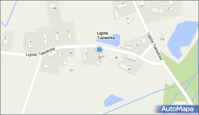 Ligota Tułowicka, Ligota Tułowicka, 3a, mapa Ligota Tułowicka