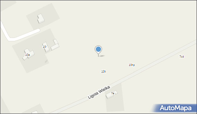 Ligota Wielka, Ligota Wielka, 10ha, mapa Ligota Wielka