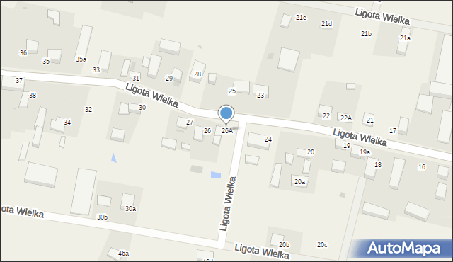 Ligota Wielka, Ligota Wielka, 26A, mapa Ligota Wielka