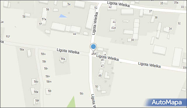 Ligota Wielka, Ligota Wielka, 45A, mapa Ligota Wielka