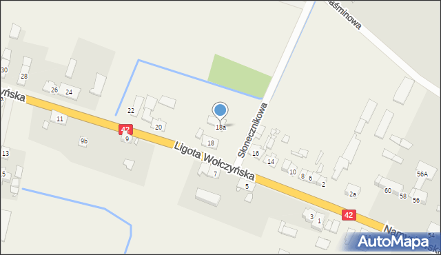 Ligota Wołczyńska, Ligota Wołczyńska, 18a, mapa Ligota Wołczyńska