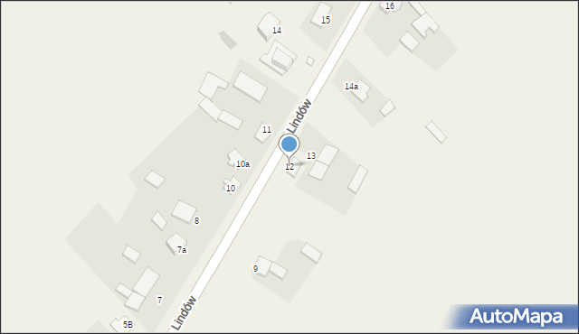 Lindów, Lindów, 12, mapa Lindów