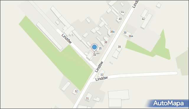 Lindów, Lindów, 34, mapa Lindów