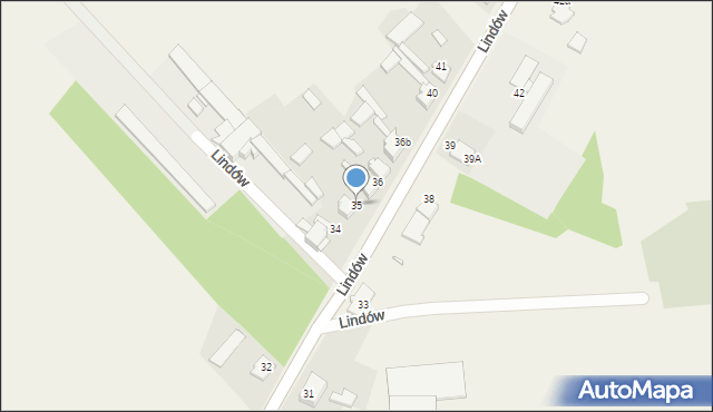 Lindów, Lindów, 35, mapa Lindów