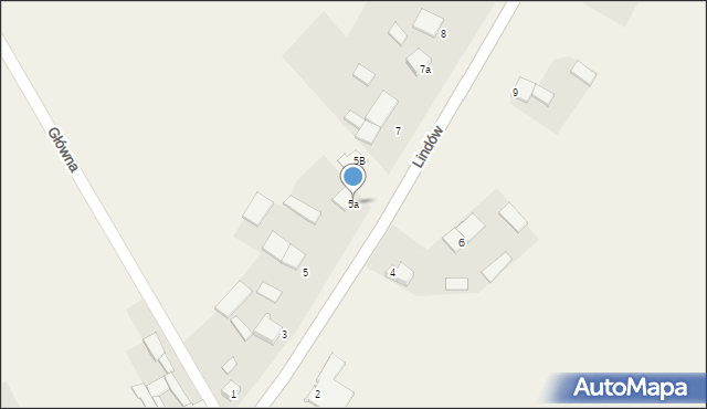 Lindów, Lindów, 5a, mapa Lindów