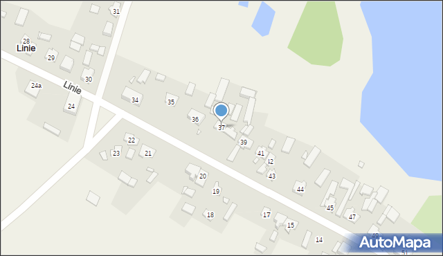 Linie, Linie, 37, mapa Linie
