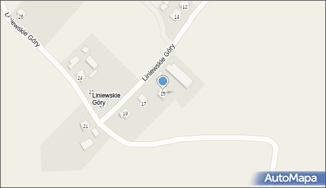 Liniewskie Góry, Liniewskie Góry, 15, mapa Liniewskie Góry