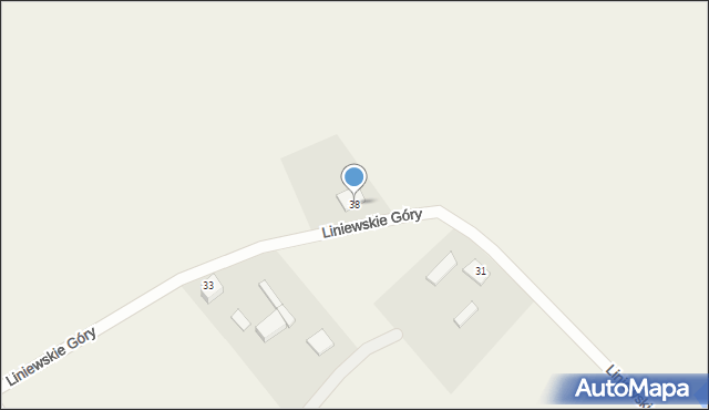 Liniewskie Góry, Liniewskie Góry, 38, mapa Liniewskie Góry