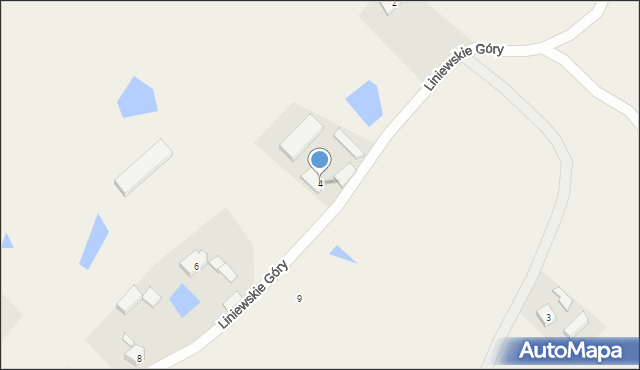 Liniewskie Góry, Liniewskie Góry, 4, mapa Liniewskie Góry