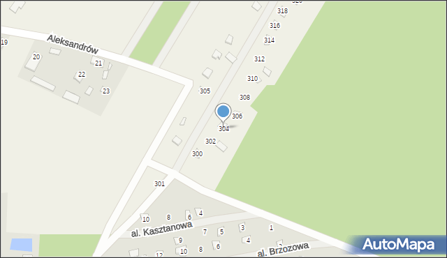 Linin, Linin, 304, mapa Linin