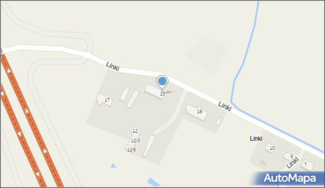 Linki, Linki, 13, mapa Linki