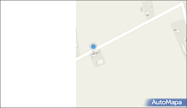 Linów, Linów, 23, mapa Linów