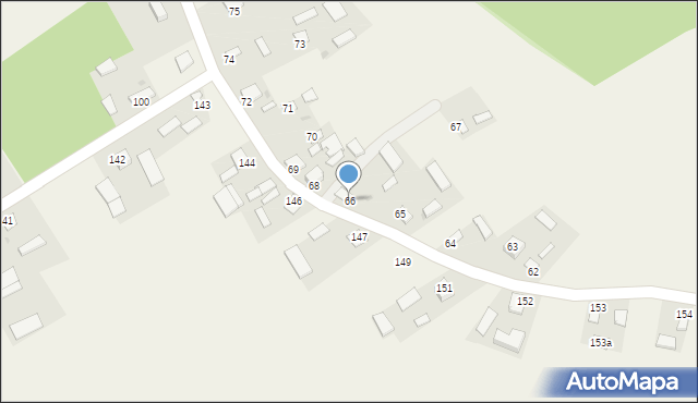 Linów, Linów, 66, mapa Linów