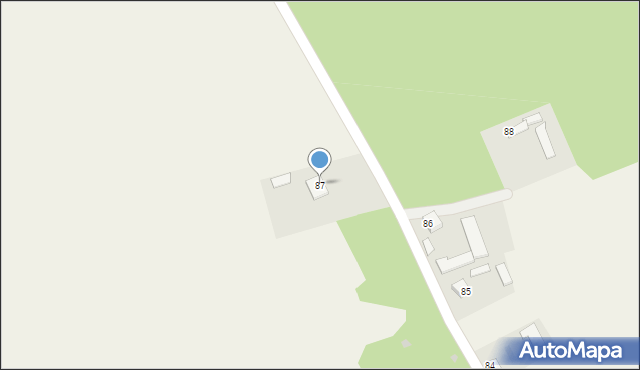Linów, Linów, 87, mapa Linów