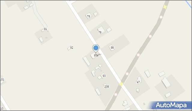 Linów, Linów, 93a, mapa Linów