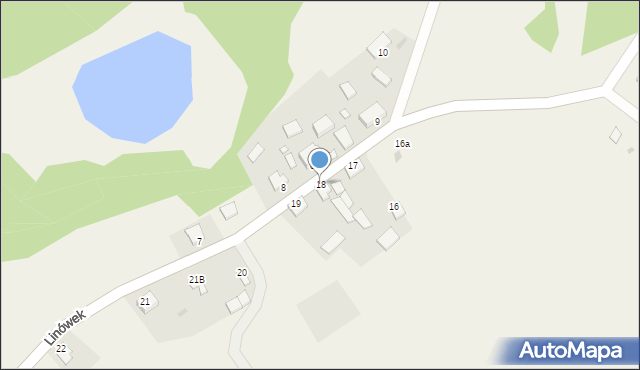 Linówek, Linówek, 18, mapa Linówek