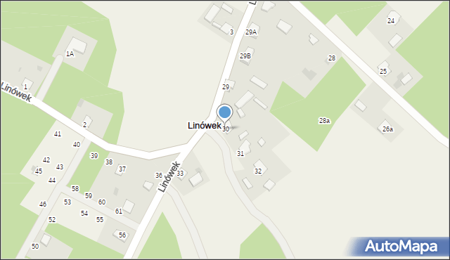 Linówek, Linówek, 30, mapa Linówek