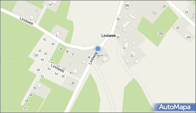 Linówek, Linówek, 33, mapa Linówek