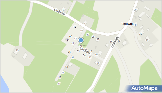 Linówek, Linówek, 58, mapa Linówek
