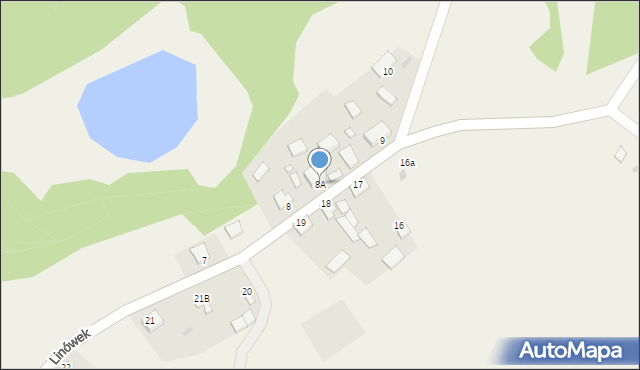 Linówek, Linówek, 8A, mapa Linówek
