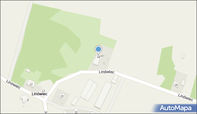 Linówiec, Linówiec, 14, mapa Linówiec