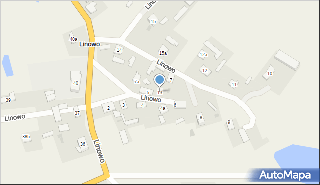 Linowo, Linowo, 13, mapa Linowo