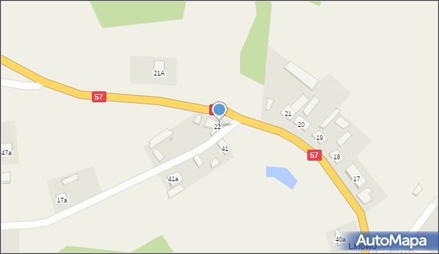 Linowo, Linowo, 22a, mapa Linowo