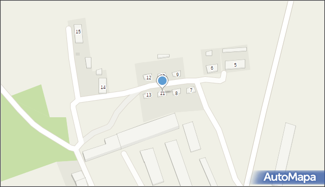 Linowo, Linowo, 11, mapa Linowo