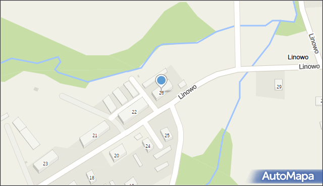 Linowo, Linowo, 26, mapa Linowo