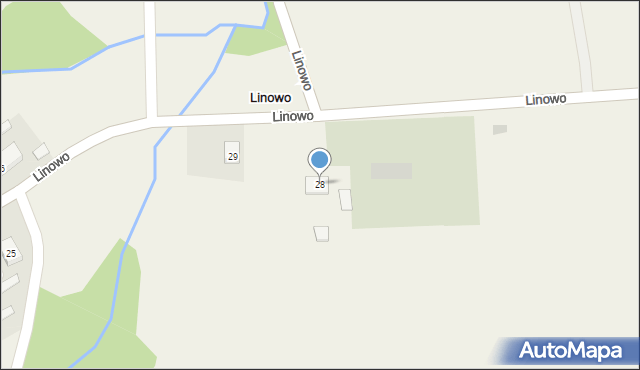 Linowo, Linowo, 28, mapa Linowo