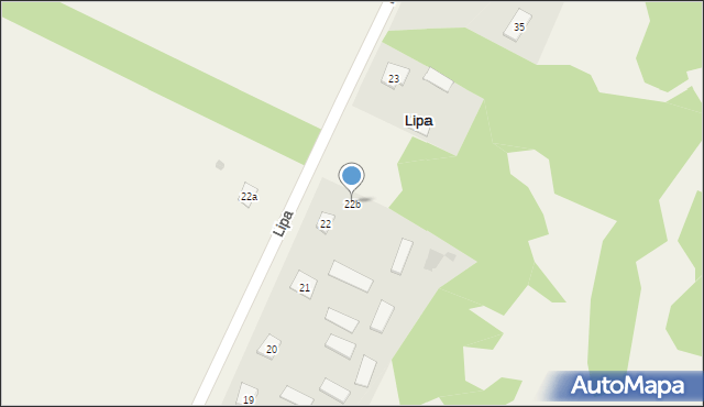 Lipa, Lipa, 22b, mapa Lipa