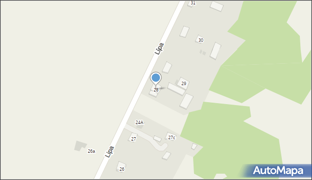 Lipa, Lipa, 28, mapa Lipa