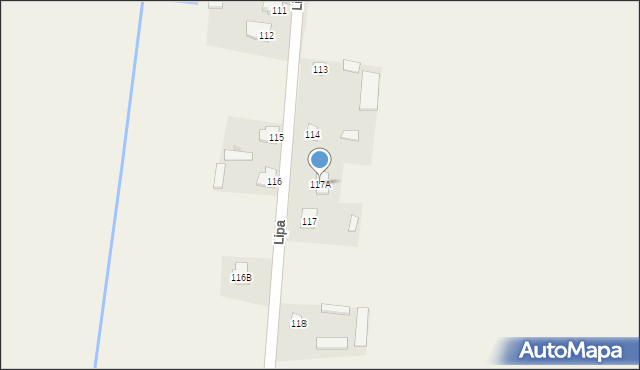 Lipa, Lipa, 117A, mapa Lipa