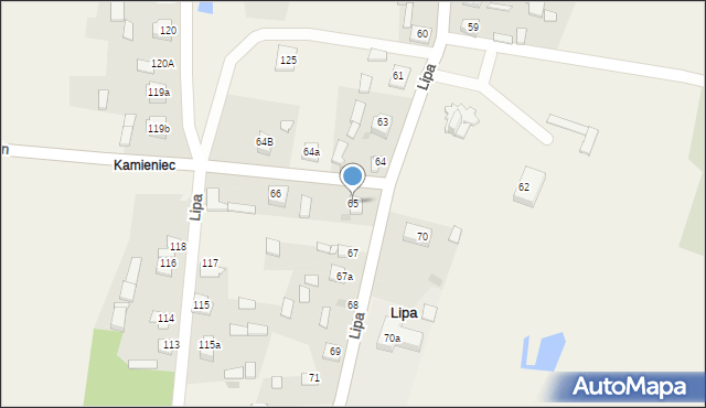 Lipa, Lipa, 65, mapa Lipa