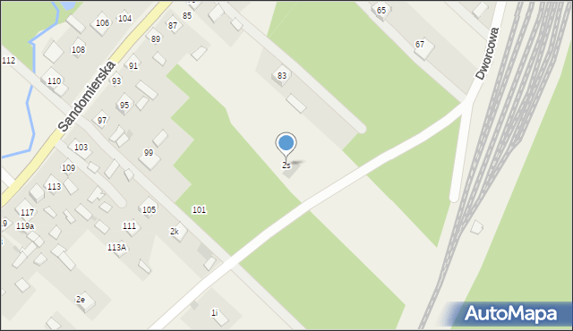 Lipa, Lipowa, 2s, mapa Lipa