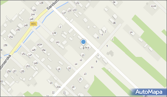 Lipa, Lipowa, 8, mapa Lipa
