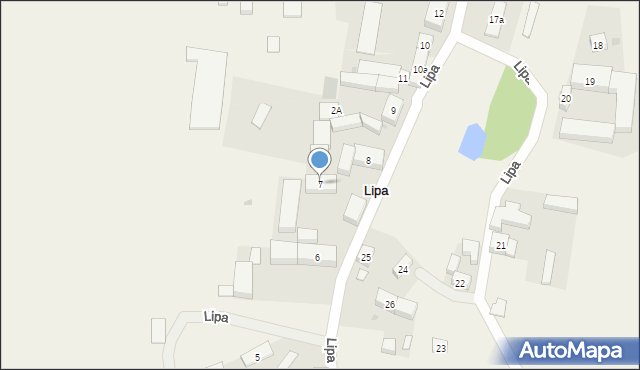 Lipa, Lipa, 7, mapa Lipa