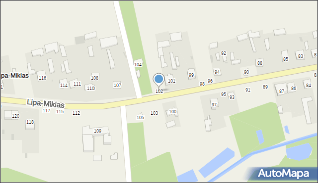 Lipa-Miklas, Lipa-Miklas, 102, mapa Lipa-Miklas