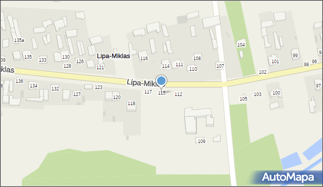 Lipa-Miklas, Lipa-Miklas, 115, mapa Lipa-Miklas