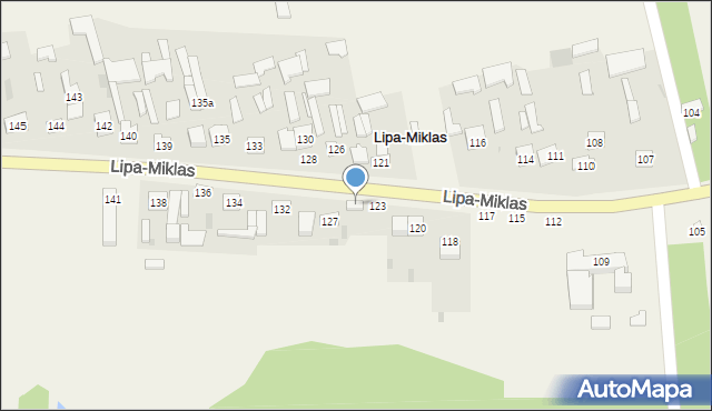 Lipa-Miklas, Lipa-Miklas, 125, mapa Lipa-Miklas