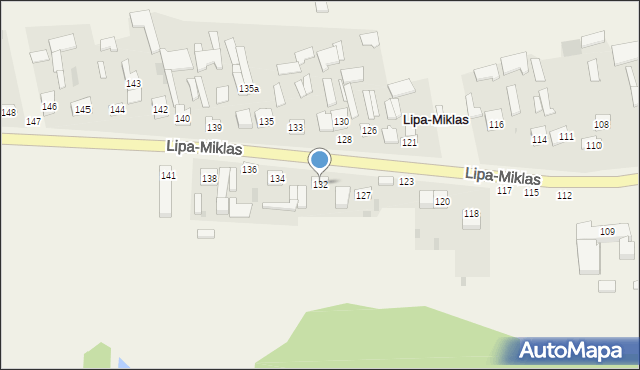 Lipa-Miklas, Lipa-Miklas, 132, mapa Lipa-Miklas