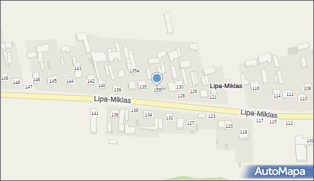 Lipa-Miklas, Lipa-Miklas, 133, mapa Lipa-Miklas