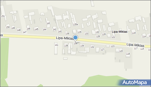 Lipa-Miklas, Lipa-Miklas, 136, mapa Lipa-Miklas