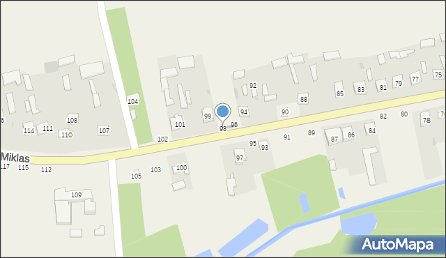 Lipa-Miklas, Lipa-Miklas, 98, mapa Lipa-Miklas