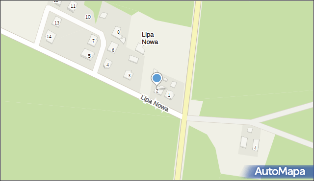 Lipa Nowa, Lipa Nowa, 2, mapa Lipa Nowa
