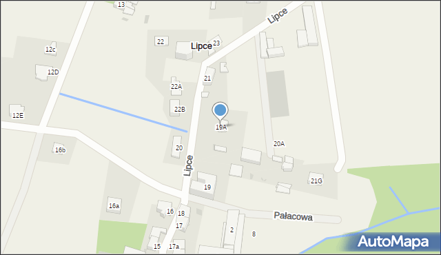 Lipce, Lipce, 19B, mapa Lipce