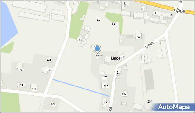 Lipce, Lipce, 22, mapa Lipce