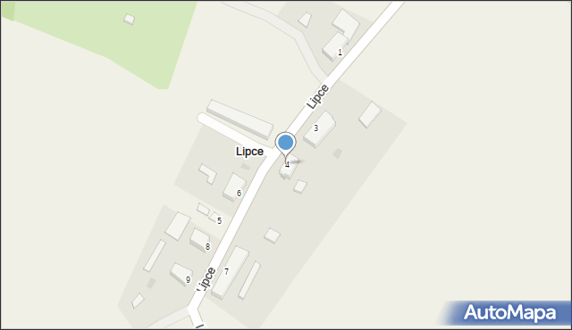 Lipce, Lipce, 4, mapa Lipce